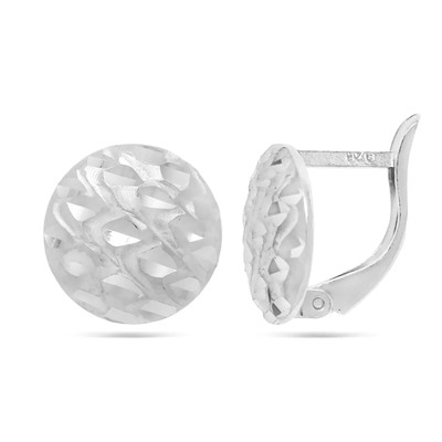 Серьги из серебра без вставки, ТЦС-алм3