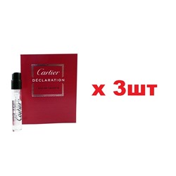 Туалетная вода Cartier Declaration 1.5мл муж edt пробирка 3шт