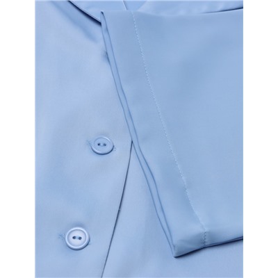 Пижама женская (рубашка, шорты) женская MINAKU: Home collection, небесно-голубая, размер 50