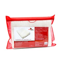 Подушка ортопедическая НТ-ПС-02, для взрослых, 50×36.5 см, валики 9/12 см