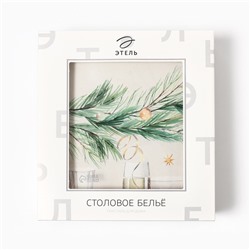 Скатерть новогодняя «Этель» Spruce mood, 150×220 см ±3 см с ВГМО, 100% хлопок, саржа 190 г/м²
