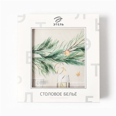 Скатерть новогодняя «Этель» Spruce mood, 150×220 см ±3 см с ВГМО, 100% хлопок, саржа 190 г/м²