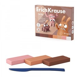 Пластилин   8цв 144 гр. "Веселые друзья" (телесные цвета) со стеком 61353 ErichKrause