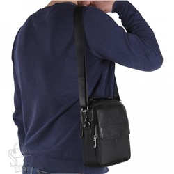 Сумка мужская кожаная 8208-3ST black S-Style