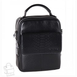 Сумка мужская кожаная 3082H black Heanbag