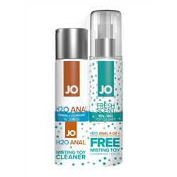 Набор из анального лубриканта JO Anal H2O и очистителя Toy Cleaner