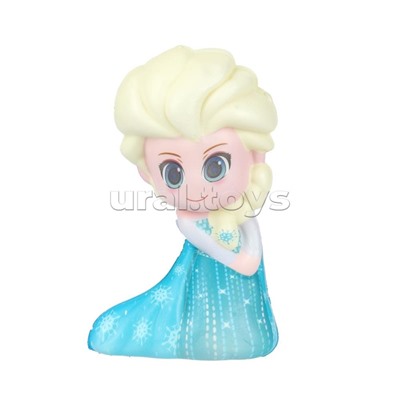 Игрушка - антистресс "Сквиш малыш" "Девочка в голубом платье" флоупак, Супер Жим