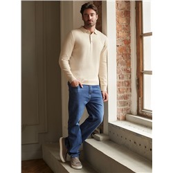 Джемпер-поло из хлопка с нейлоном