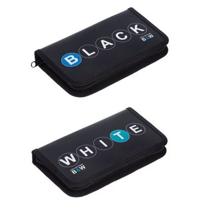 Пенал 2-х ств. 190х115 мм "Черно-белый" с табл.умножения (088895) 43041 Хатбер