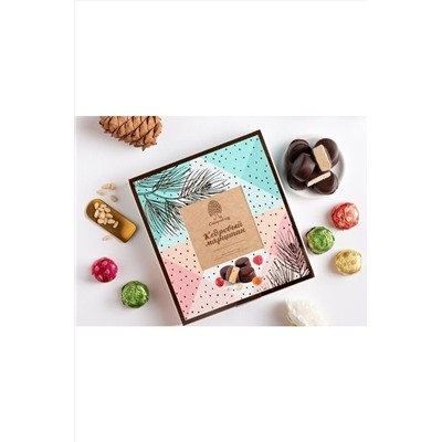 Конфеты "Кедровый марципан" ассорти 170г ЭКОПРОДУКТЫ, 1183483