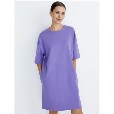 Omsa Платье OmD 3741С Платье-туника женское OVERSIZE кор/рук, CO+EL