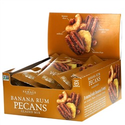 Sahale Snacks, Глазированная смесь, банан, ром, пекан, 9 пакетиков, 42,5 г (1,5 унции) каждый