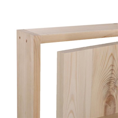 Дверь для бани и сауны, 160×80 см по коробке, сосна, на клиньях, массив, «Добропаровъ»