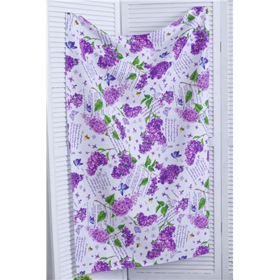 Полотенце банное Сирень (Белый)