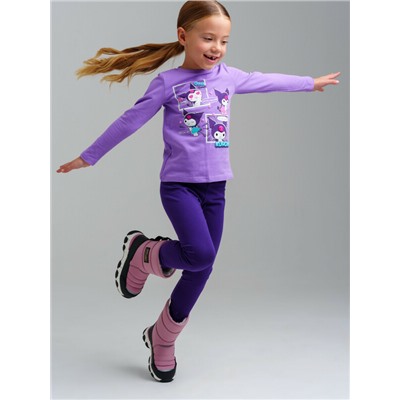 Фуфайка трикотажная для девочек (футболка с длинными рукавами)