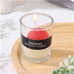 Ароматическая свеча в стакане Scented Candle, жасмин, 5×6.5 см