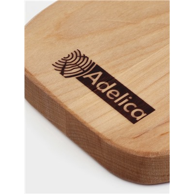 Маслёнка - сырница деревянная с крышкой Adelica, 17×11×6.5 см, берёза