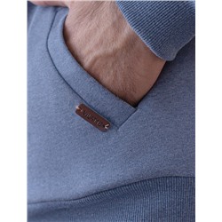 Худи из эластичного футера трехнитки с эффектом меланж