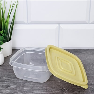 Салатник квадратный 5 штук 290 мл / P6 /уп 96/10x4 см