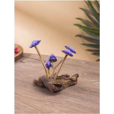 Сувенир «Грибочки», 15×10×16 см, дерево, сиреневый