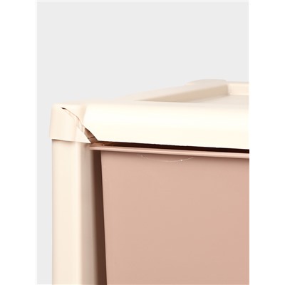 УЦЕНКА Комод 3-х секционный 47.5×30×71 см «Колорит», цвет бежевый