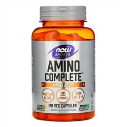 Now Foods, Amino Complete, аминокислотный комплекс, 120 вегетарианских капсул