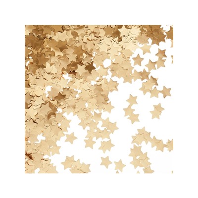 Конфетти «Звезда», золото, хром, 1.5 см, 50 г