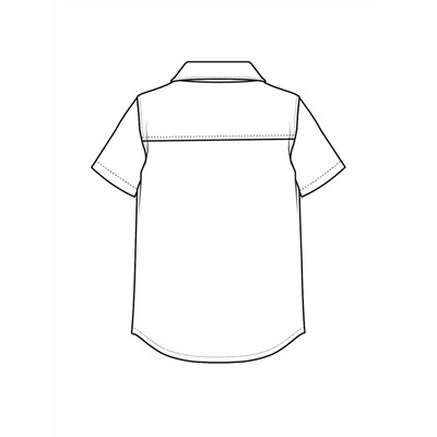 Сорочка текстильная для мальчиков (regular fit) белый