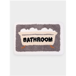Коврик Доляна Bathroom, 40×60 см, микрофибра, серый