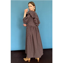 Платье женское  STREET074/04/Вишневый, белый