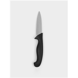 Нож кухонный для овощей Sharp, лезвие 8.5 см, нержавеющая сталь, чёрная ручка
