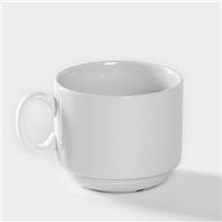 Чашка Добрушский завод «Бельё», 220 мл, фарфор, белая