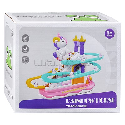 Игровой набор-трек "Единорог, горка" в коробке