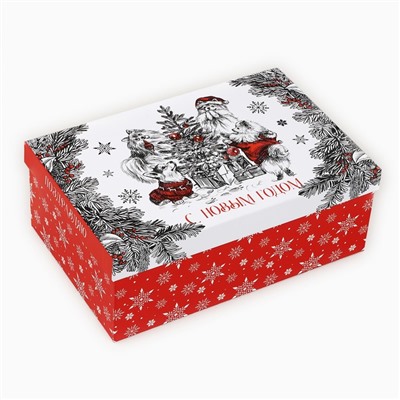 Набор подарочных коробок 5 в 1 «Уютного Нового года», 22×14×8.5 ‒ 32.5×20×12.5 см