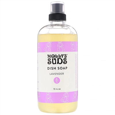 Molly's Suds, Средство для мытья посуды, лаванда, 480 мл