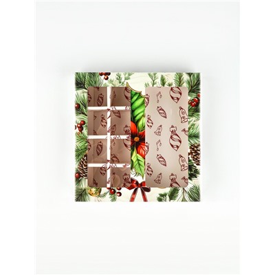 Коробка под 8 конфет и шоколад, с окном «Новогодние подарки», 17.7×17.8×3.8 см