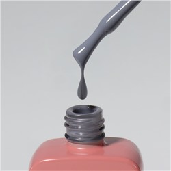 Гель лак для ногтей, однотонный, трехфазный, 10 мл, LED/UV, серый (251)