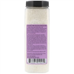 One with Nature, Минеральные соли Мертвого моря, расслабляющее действие, с лавандой, 907 г (2 фунта)