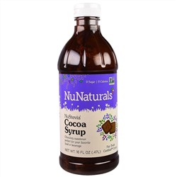 NuNaturals, Какао-сироп NuStevia, 16 жидких унций (0,47 л)