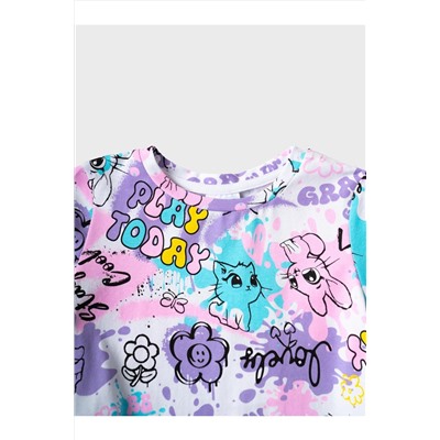 Платье трикотажное для девочек PLAYTODAY, 1240263