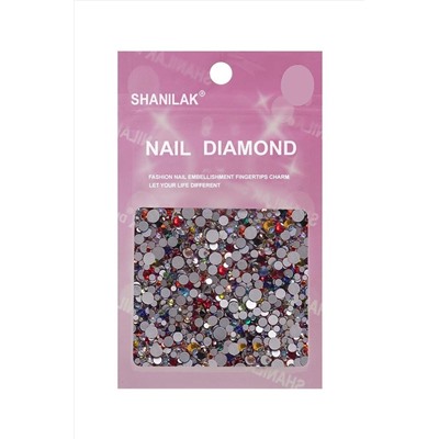 Nail Art Стразы для ногтей микс цветов и размеров, мульти KRISTALLER, 1119439