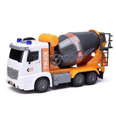 Машина "Бетономешалка" на батарейках, в коробке