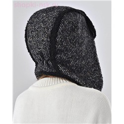 Мохер мульти надпись Ушанка флис (56-58)