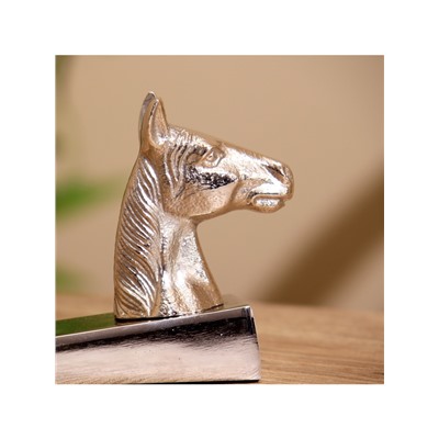 Стоппер дверной «Конь», 15×3.5×9 см, алюминий