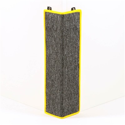 Когтеточка угловая средняя, ковролиновая с пропиткой, 57×13 см, микс цветов