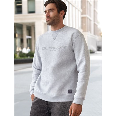 Свитшот из премиального футера трехнитки с начесом