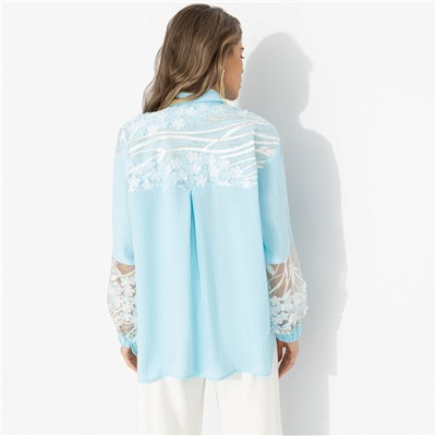 Рубашка для эффекта «вау», Смелое решение (бирюзовая)