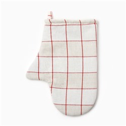 Варежка-прихватка новогодняя «Этель» Bright cage 20×27 см,100% хл, рогожка 186 г/м²