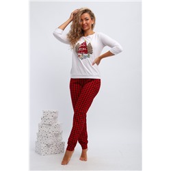 Пижама с брюками П162 Нарядные Ёлочки НАТАЛИ, 1214072