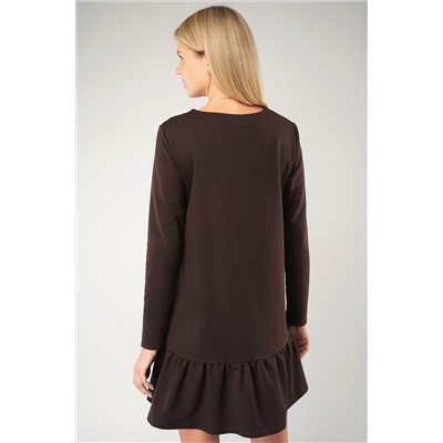 Женское платье трапеция из футера Happyfox